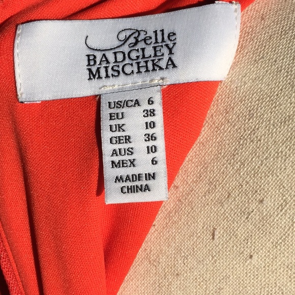 Women's fit and flare Orange cocktail dress. - Picture 4 of 4